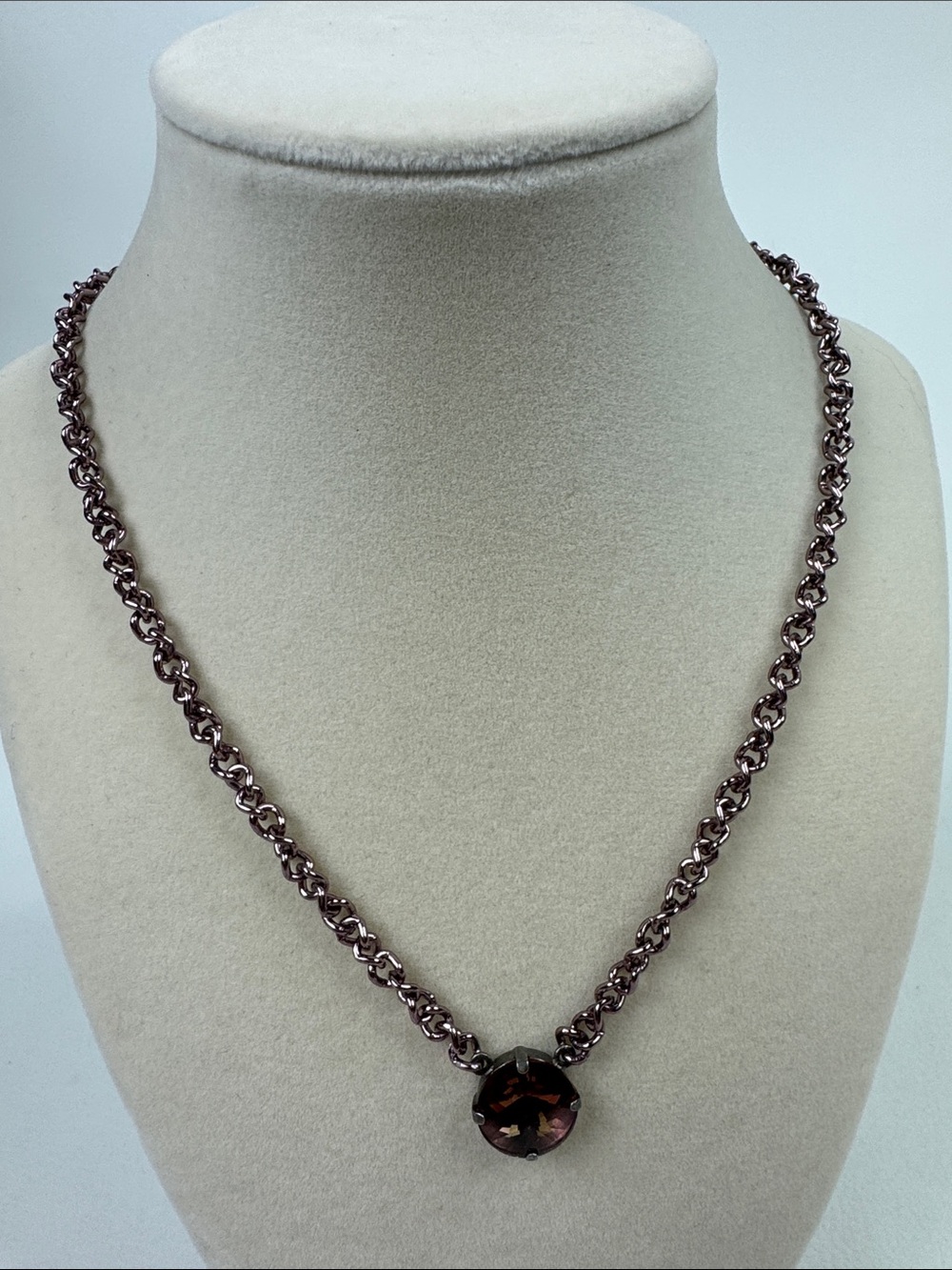 Sabika Edition Brown Crystal Centerpiece Necklace Adjustable